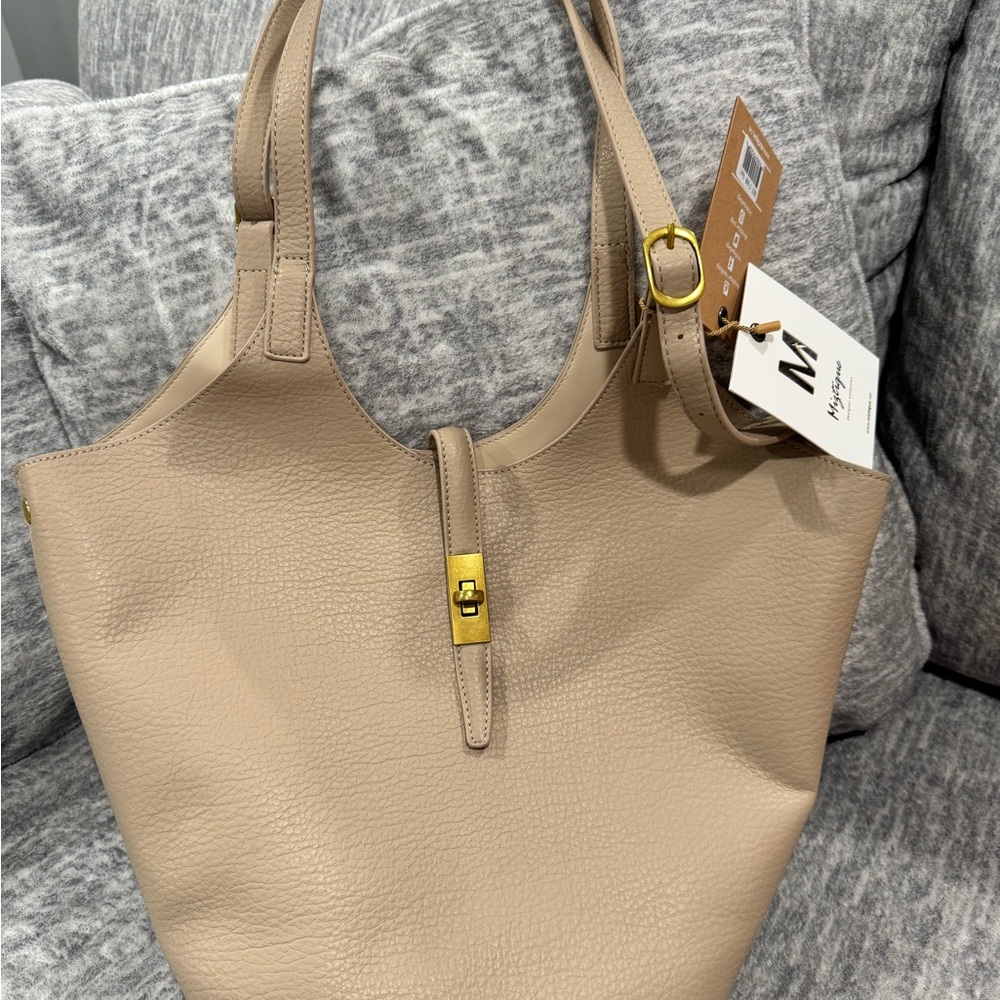 Miztique Isabelle 2 in 1 Tote Bag in Oat